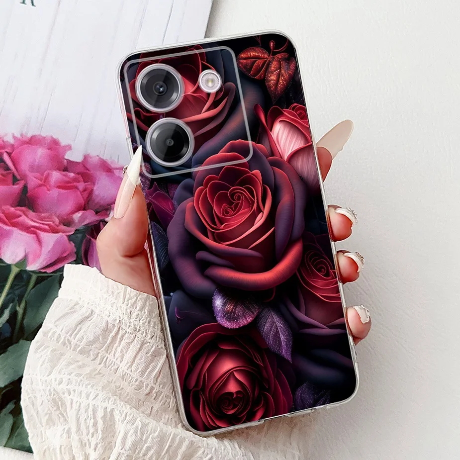 Luxury Fashion Painted Clear Silicone Phone Case - Slim Design