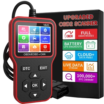 Strumento diagnostico professionale per scanner OBD2 Controlla la luce del motore Lettore di codici per veicoli Scanner di codici di guasto per auto per tutte le auto CAN OBDII