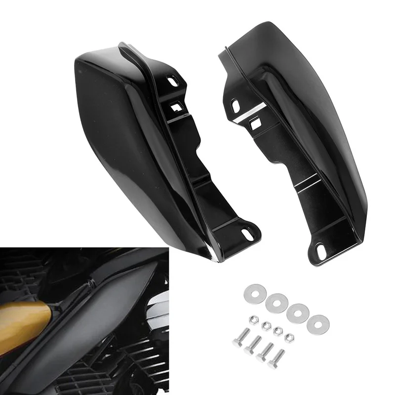 

Тепловой экран для мотоцикла средней рамки, дефлектор воздуха, отделка, матовый черный для Harley Touring Street Glide FLHX 2009-2016 2015 2014 2013