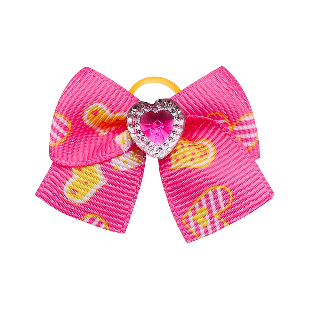 Title 15, 20PCS Red/Pink Series Dog Bows Valentines Day ...