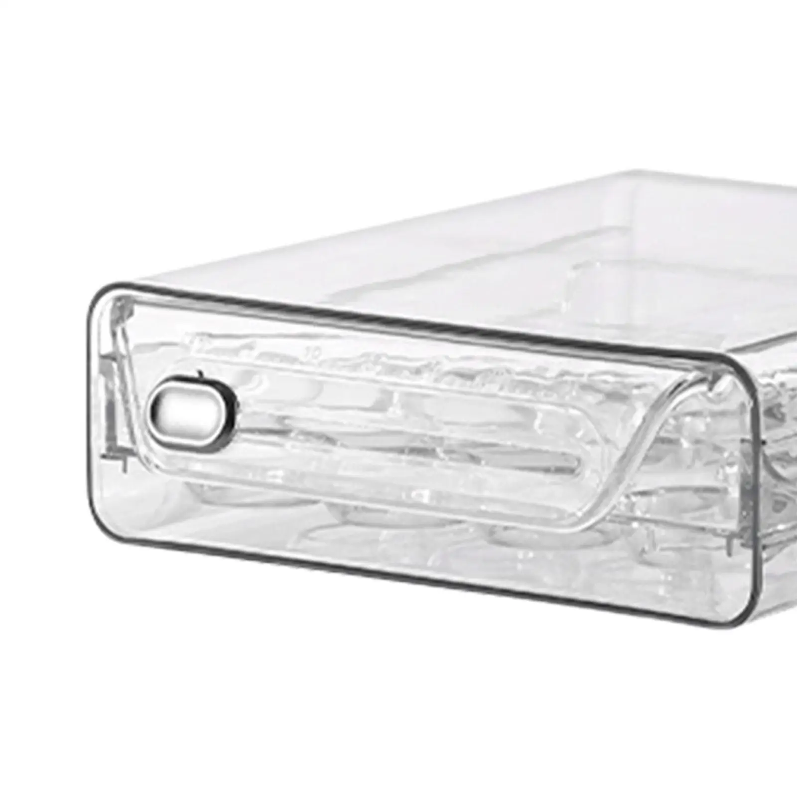 Eggs Organizer Drawer Transparent Egg Holder Double Layers Eggs Container for Cabinet Kitchen Countertop Fridge Cupboard 5