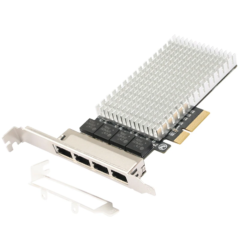 Realtek RTL8125B PCIe x4 이더넷 어댑터 NIC 네트워크 쿼드 포트 카드 2.5G 기가비트 이더넷 Lan 카드 10/100/1000/2500Mbps