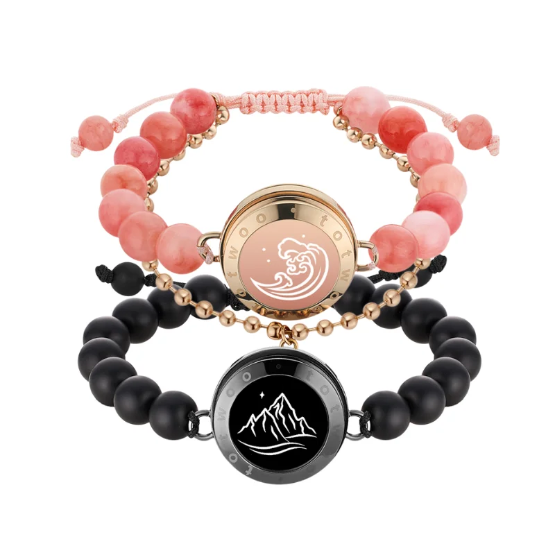 Set di 4 braccialetti dell'amicizia, cordino nero minimalista, regalo di laurea - Italia