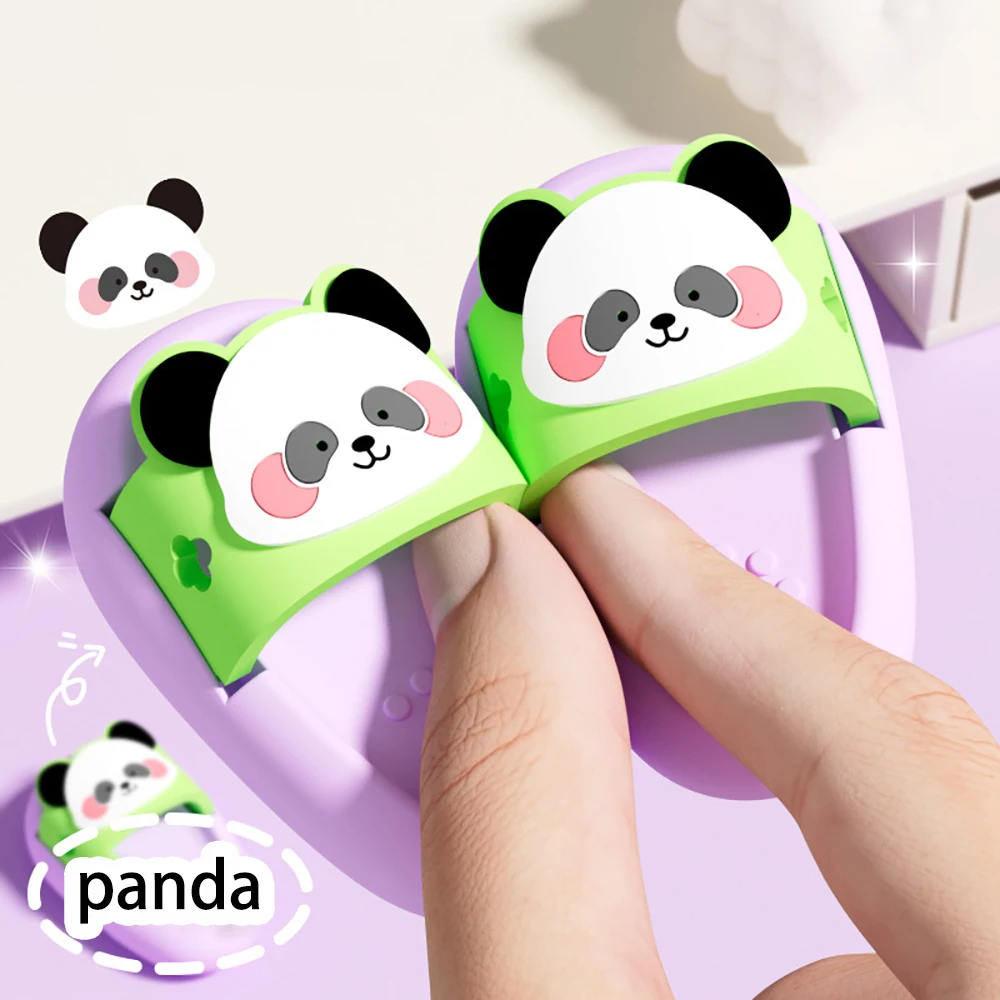 Gomma da cancellare a forma di pantofole da cartone animato, gomma creativa a forma di pantofole, cancella senza lasciare residui, articoli di cancelleria per studenti - immagine 4