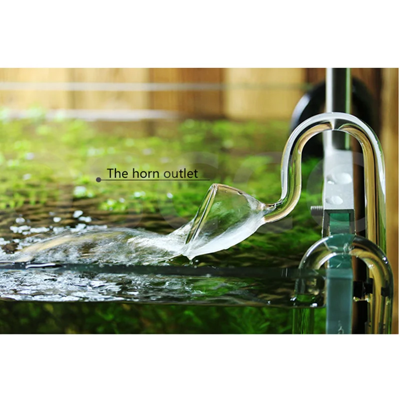 Aquarium ADA style 13/17mm Glass Lily Pipe Inflow Outflow