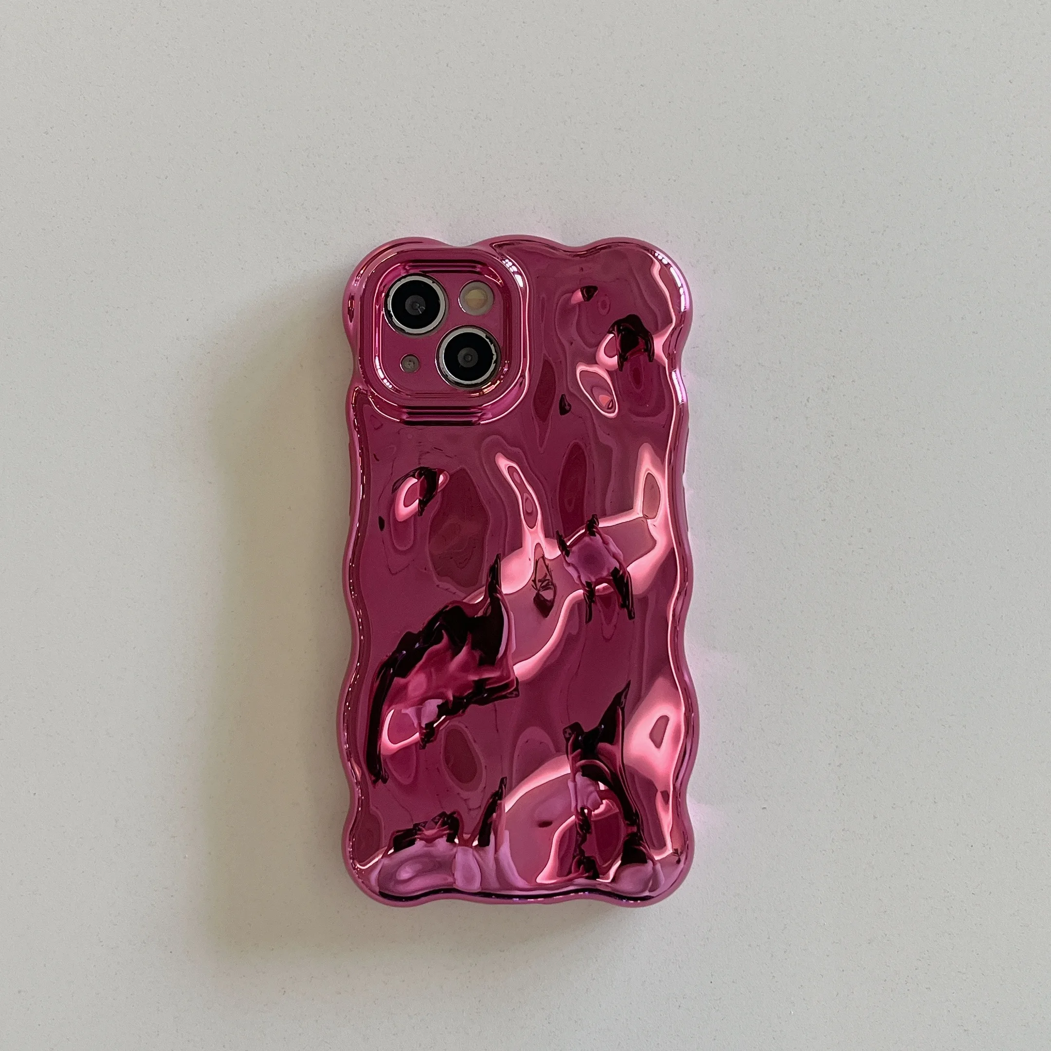 Stylish Stereoscopic Wave Wrinkled Bubble Phone Case