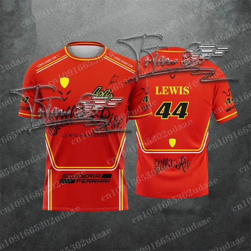 2025 F1 Men's Champion T-shirt Short Sleeve Daily Race Commemorative Edition Comfortable Sweating Racing Tops Kids Tee Clothing 2
