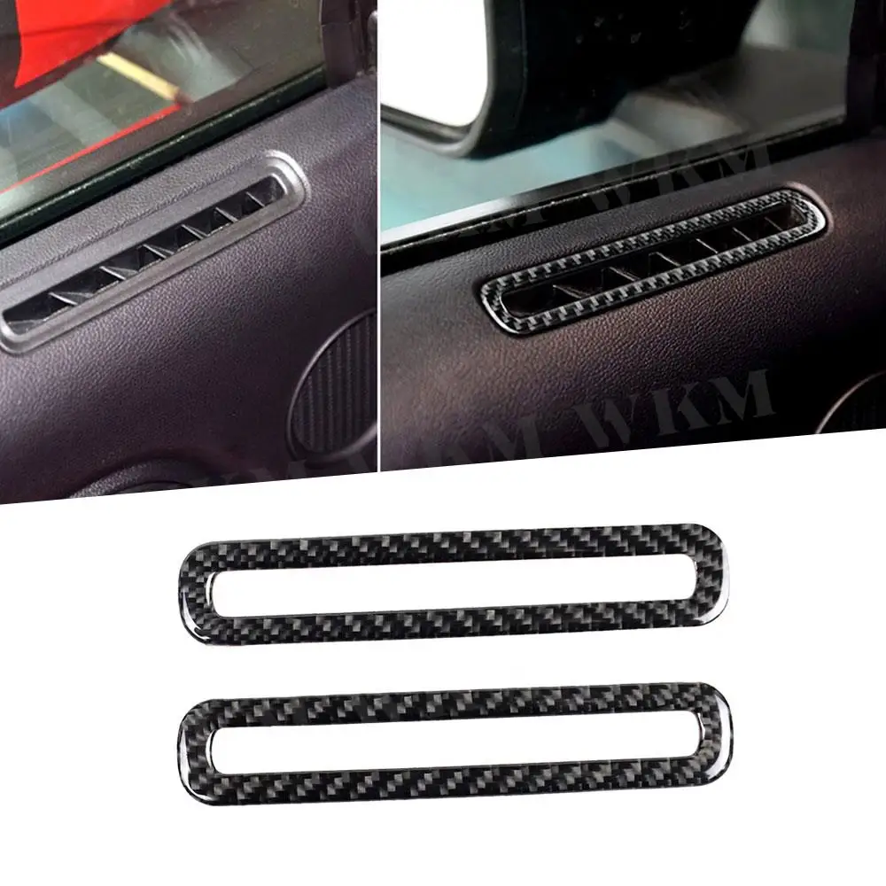 Carbon Fiber Interior Trims Car Door Air Vent Outlet Molding Cover Trim