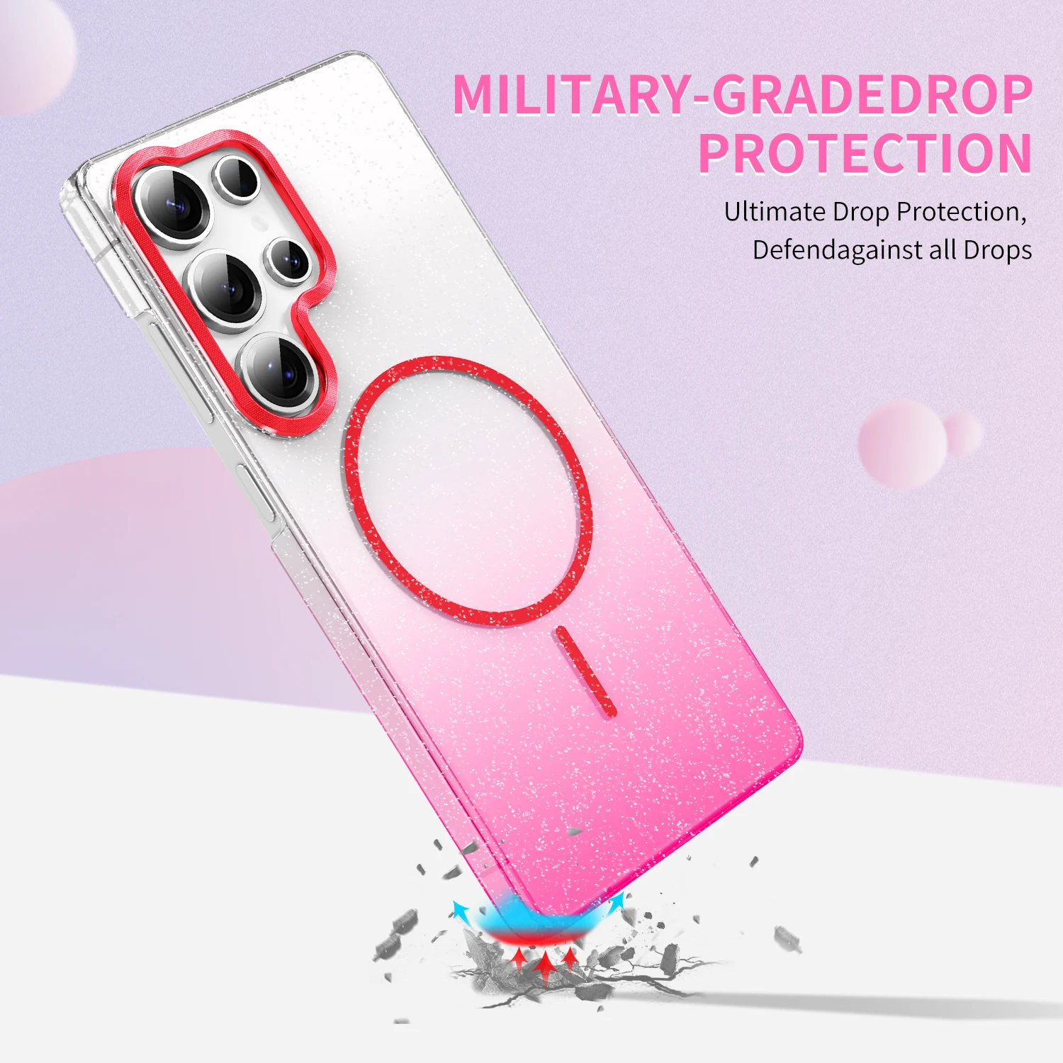 Luxury Bling Glitter Wireless Charging Case