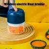 250ml Wireless Electric Mini Garlic Press Auxiliary Food Cooking Machine Small Ha Household Kitchen Tools Meat Grinder Pepper 1
