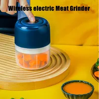 250ml Wireless Electric Mini Garlic Press Auxiliary Food Cooking Machine Small Ha Household Kitchen Tools Meat Grinder Pepper 1