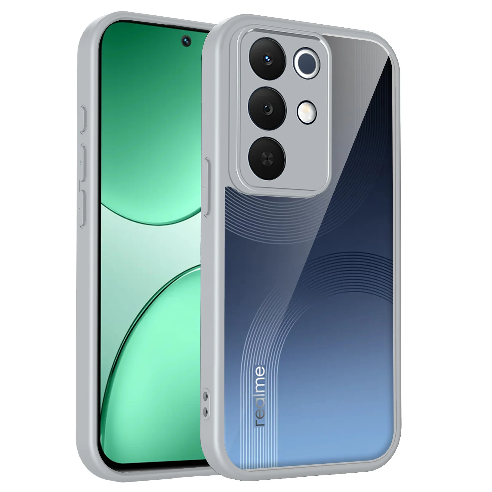 Enhanced Protective Clear Matte Silicon Bumper Case with Air Cushion Technology