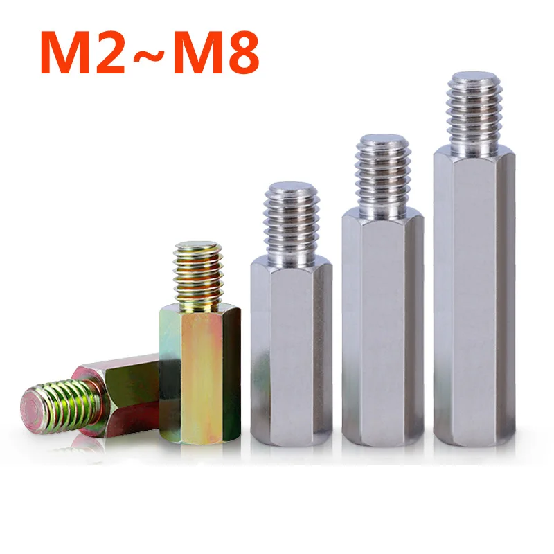 thumbnail image 1 of Nickel Plated Zinc Plate Carbon Steel Male Female Hex Standoff Pillar PCB Motherboard Mount Hexagon SpacerM2 M2.5 M3 M4M5 M6 M8, 1 of 4