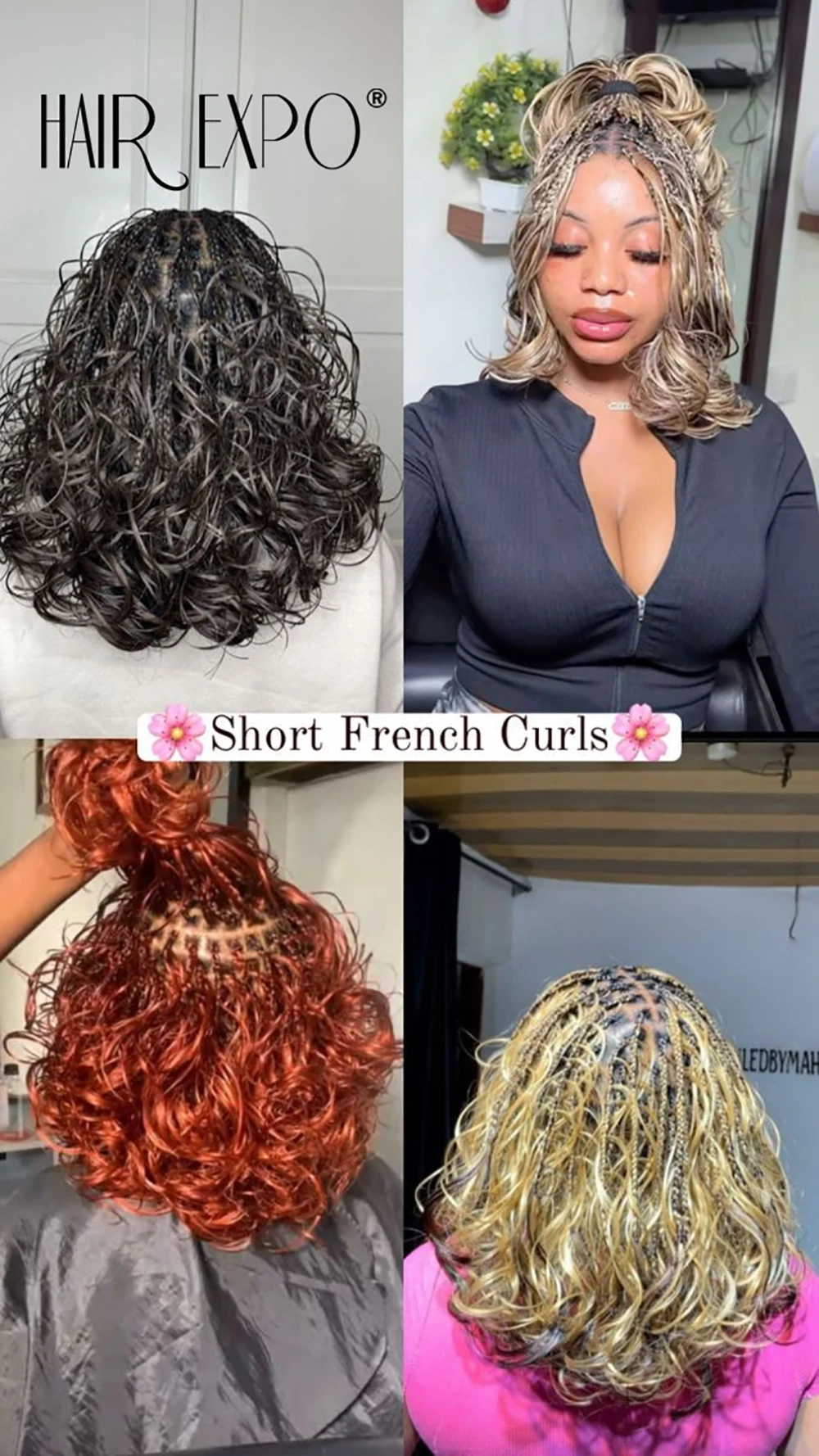 12Inch French Curls Braiding Hair Extensions Synthetic Loose Deep Wave Crochet Braids Pre Stretched Spiral Curly Hair for Women 3