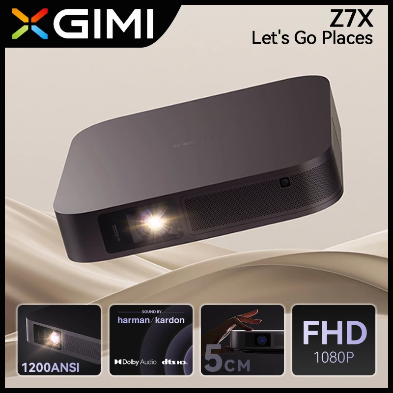 Xgimi Z7x Fhd 1080p Dlp Проектор 1200ansi Harman/kardon Patented Audio ...