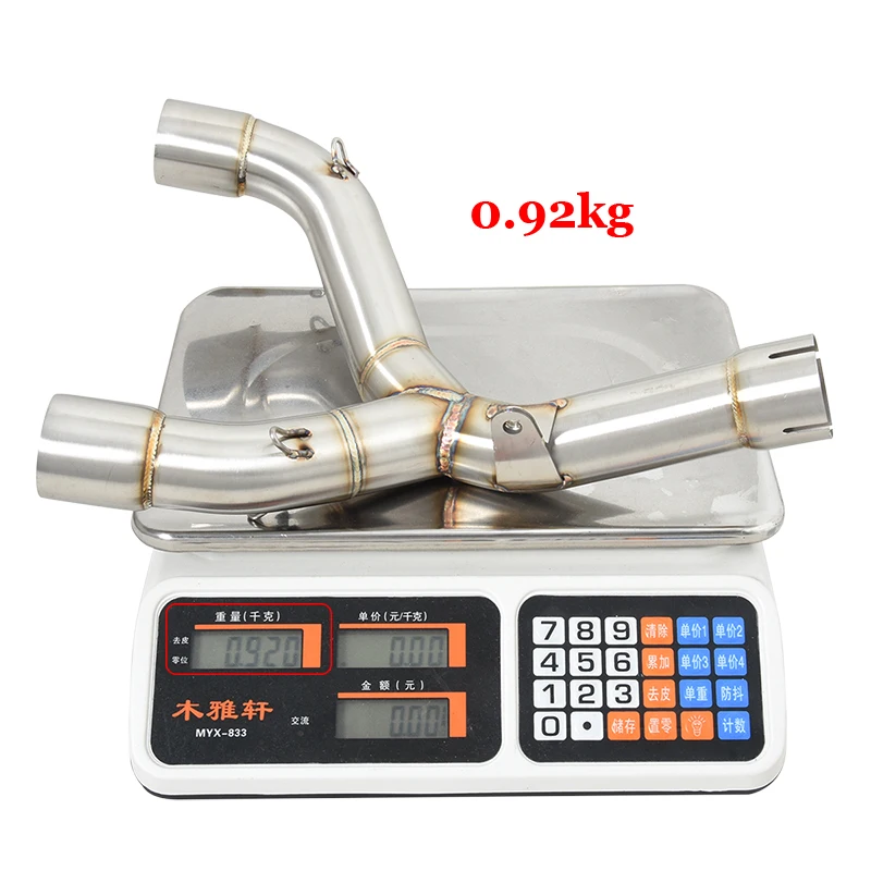 Motorcycle Exhaust Escape Modifide Stainless Steel Mid Link Pipe Slip On For HONDA CRF450R CRF450RX CRF 450 R XR 2015 2016 Years - Image 2