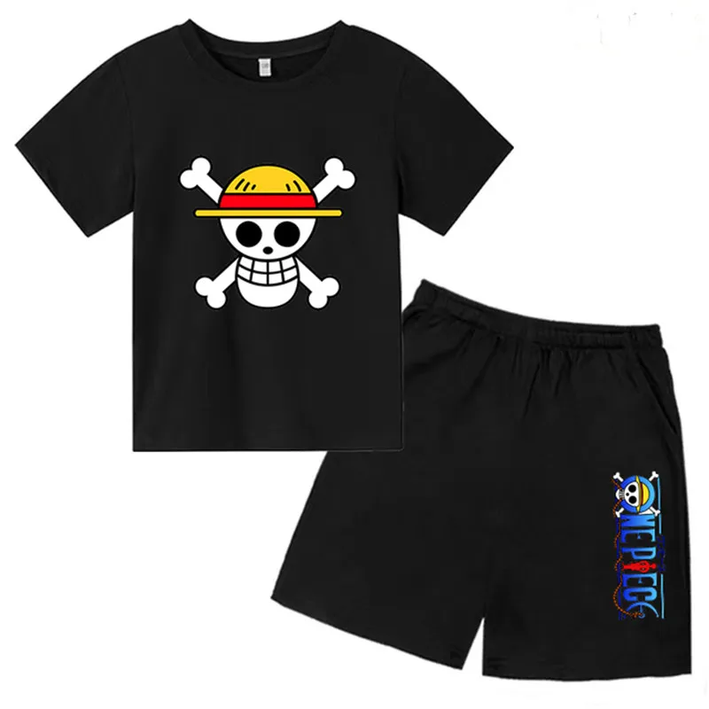 Kids Clothing Set Boys Girls Summer Short Sleeve T-shirt + Shorts