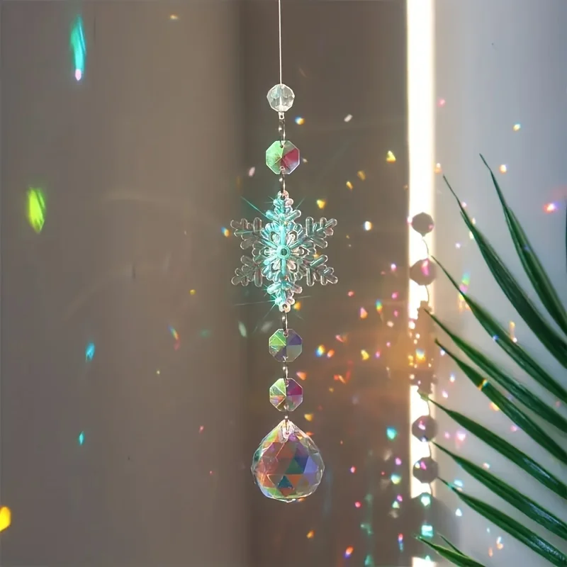 Exquisite Crystal Snowflake Ornaments Elegant Winter Decorations For Christmas Tree Party Favors Anniversaries 4pcs