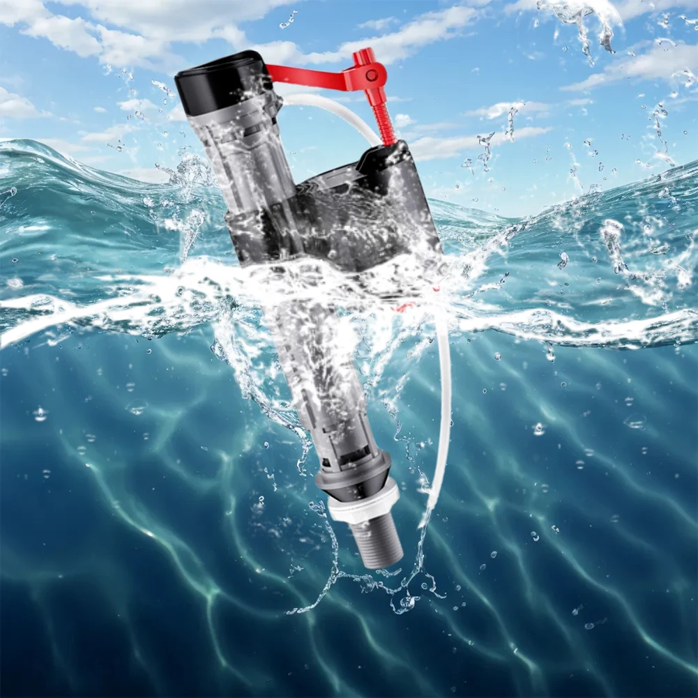 Toilet Water Tank Fittings Inlet Float Toilet Fill Valve 19-30.5cm Adjustable Height Tank and Water Control Bathroom Flush Valve