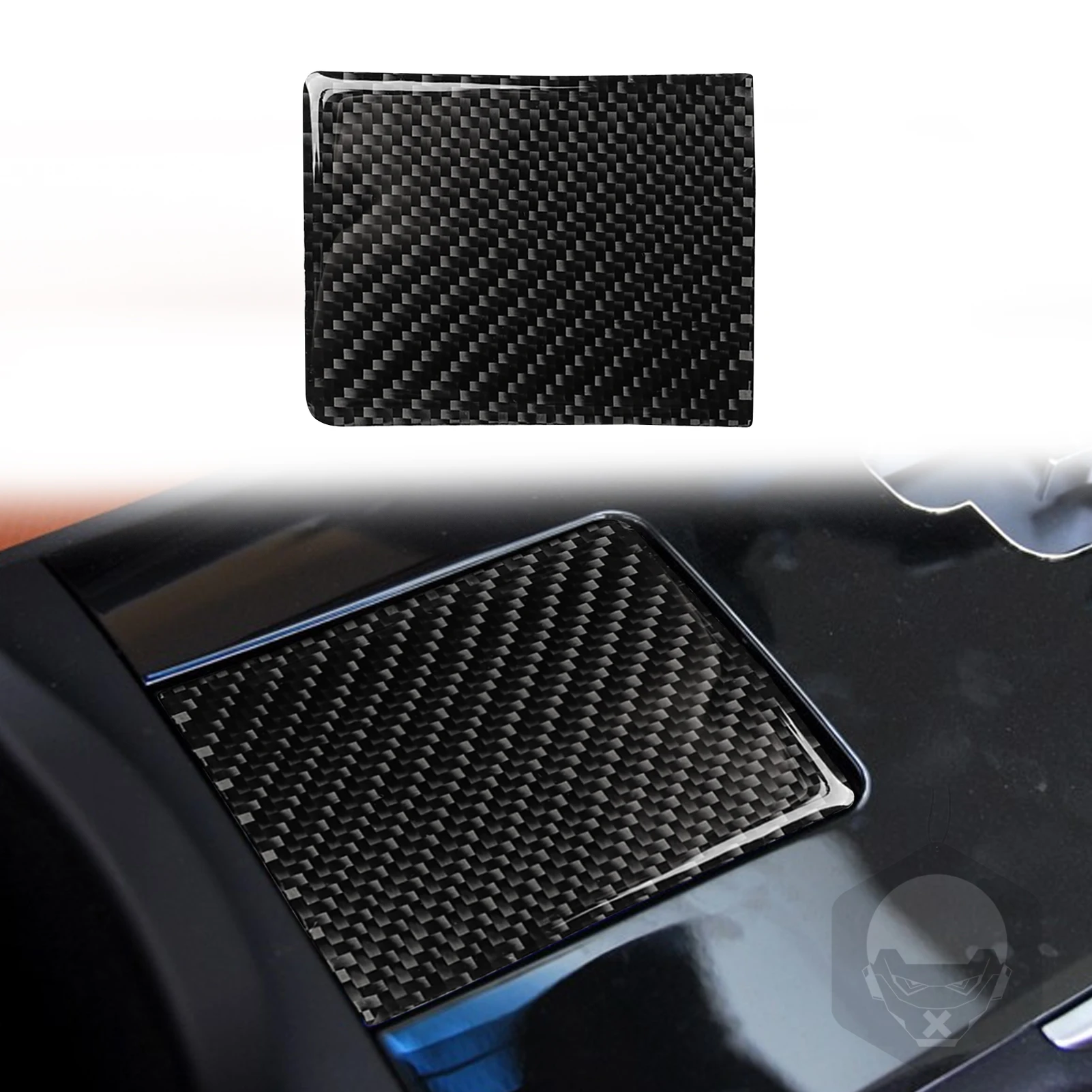 Carbon Fber nteror Water Cup Holder Panel Trm For 2014-18 Lexus