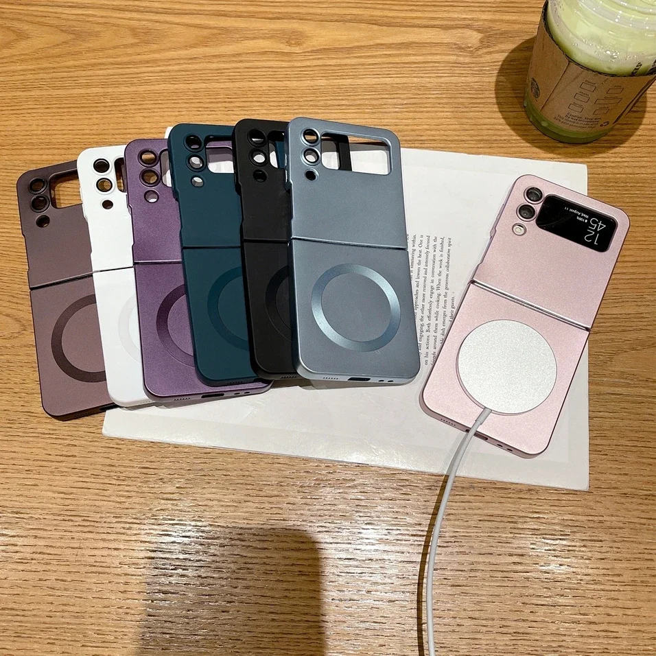 Magnetic MagSafe Case with Wireless Charging and Camera Film Cover for Samsung Galaxy Z Flip Series