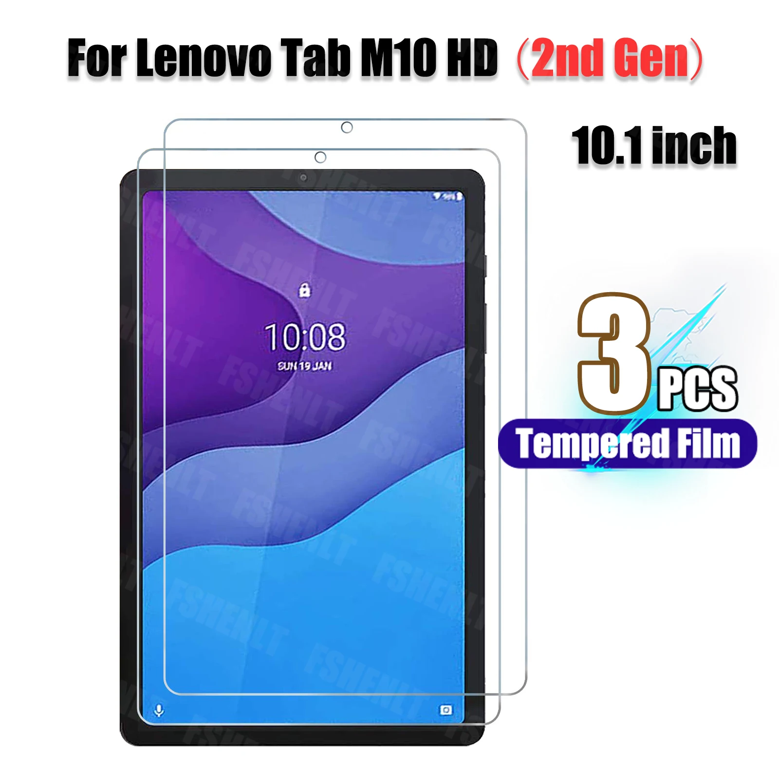 레노버 요가 스마트 탭을 위한 강화 유리 화면 보호 필름, 10.1인치, YT-X705 및 YT-X705F 호환, X705 시리즈 지원, YT-X705X 호환제품 11 보호대 HD 투명 낙하 방지 태블릿 강화 유리 필름, 레노버 탭 M10 HD (2 세대) TB-X306F/TB-X306X 10.1 인치 스크린