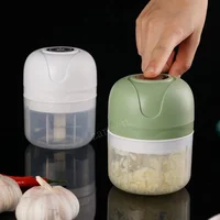 100ml/250ml Mini Electric Garlic Masher Wireless Portable Garlic crusher Vegetable Grinder Chili Onion Cutter Kitchen Utensils 2
