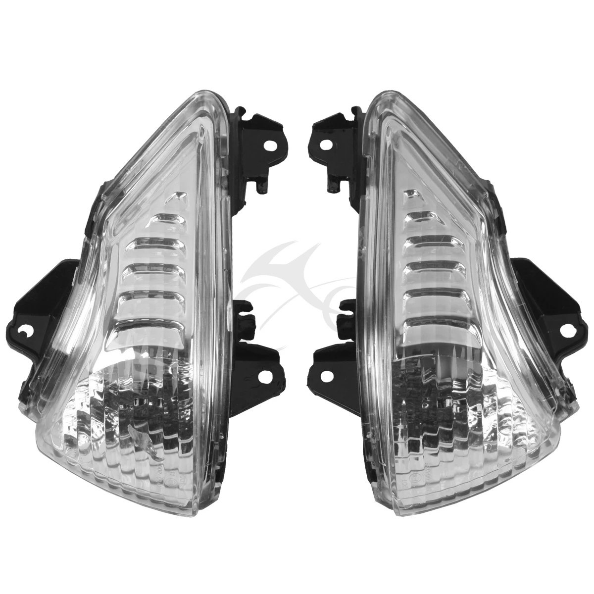 Clear-Black-Orange-Front-Turn-Indicator-Signal-Winker-For-Kawasaki-ER6N ...