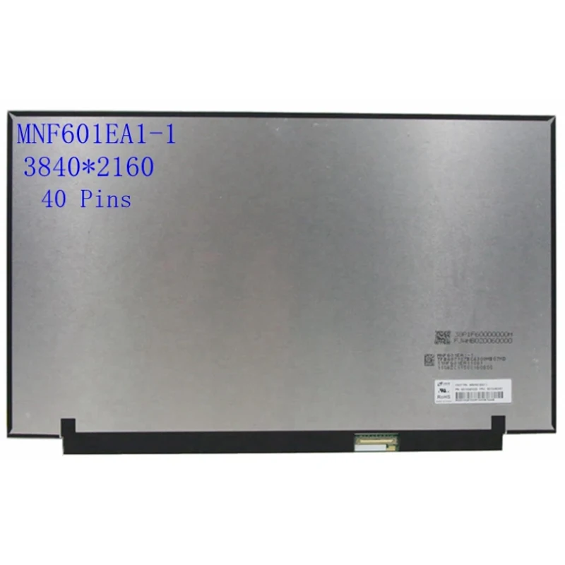 

MNF601EA1 MNF601EA1-1 Lcd Screen UHD 3840*2160 40 Pins For Lenovo ThinkPad X1 Extreme Gen3 or P15 Gtn3 No-Touch