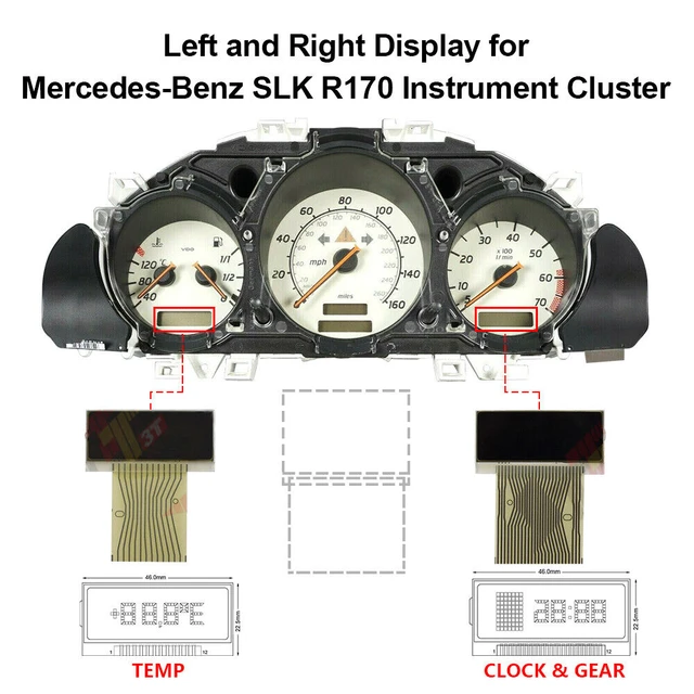 Mercedes CLK W208 speedo lights on speedometer repair