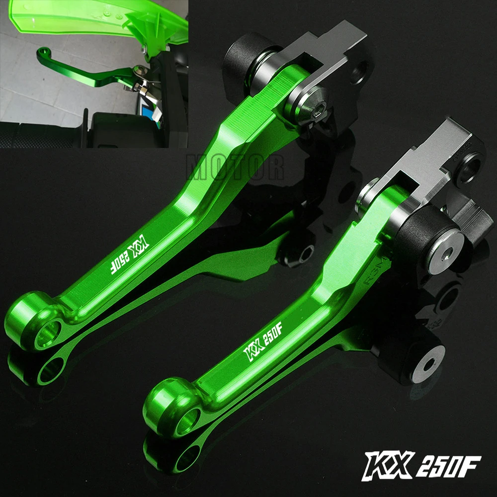 For Kawasaki KX250F 2004-KX250 KX 250 F 250F CNC Motorcycle Motor Dirt Bike DirtBike Motocross Pivot Brake Clutch Levers
