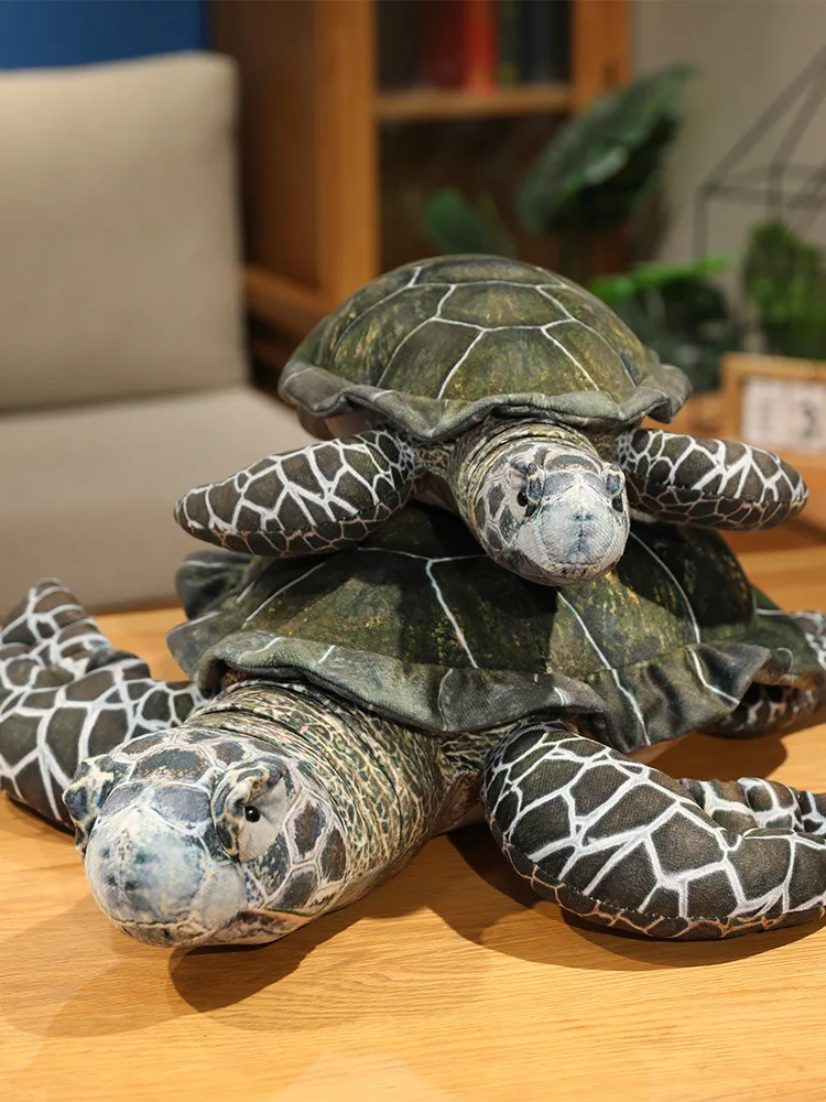 Simulation Meeresschildkröte Plüschtier Meeresschildkröte Plüschtiere Weiche Kawaii Gefüllte Schildkröte Tierspielzeug Heimdekoration Geburtstagsgeschenke – Detail 15