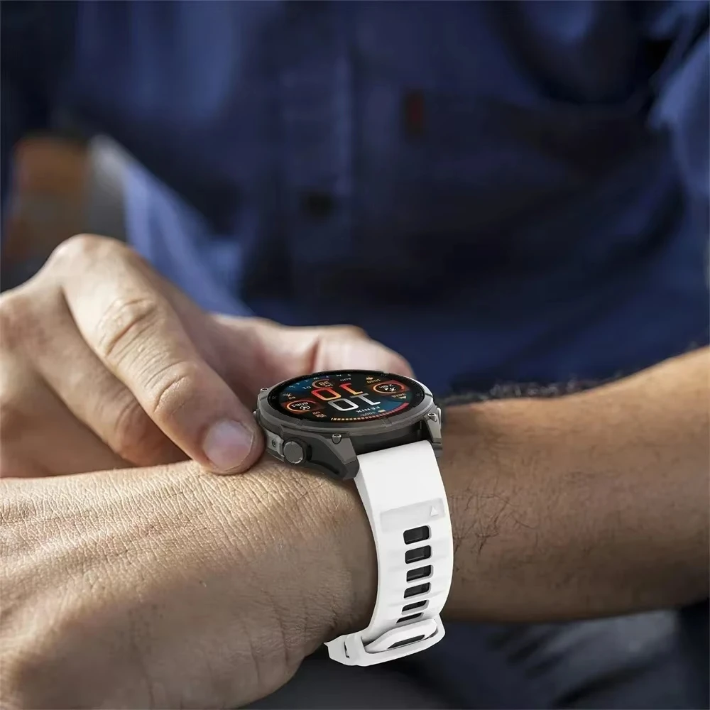 Premium Silicone Sport Watch Band - Quick Fit 22mm/26mm Strap in Sleek Design