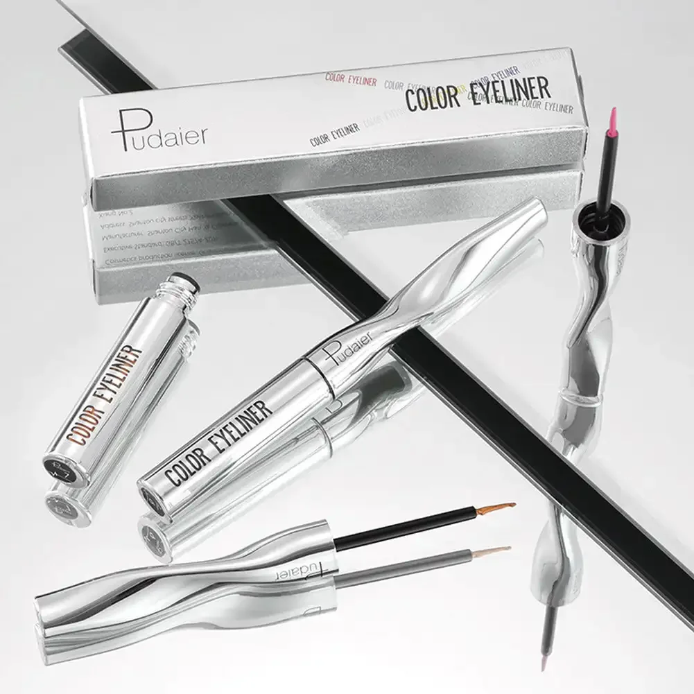 24 Colors Colorful Liquid Eyeliner Cement Gray Waterproof Long-Lasting Quick-Dry No Blooming Blue Purple Eye Liner Pen Cosmetics 6