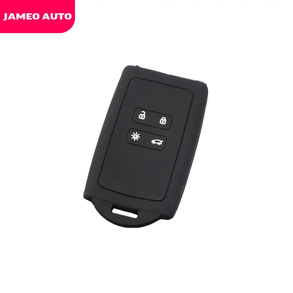 Auto Silicone Car Key Case Protection Cover For Renault Koleos Kadjar Samsung QM5 QM6-Holder Protector Covers Jameo key case key case cover
