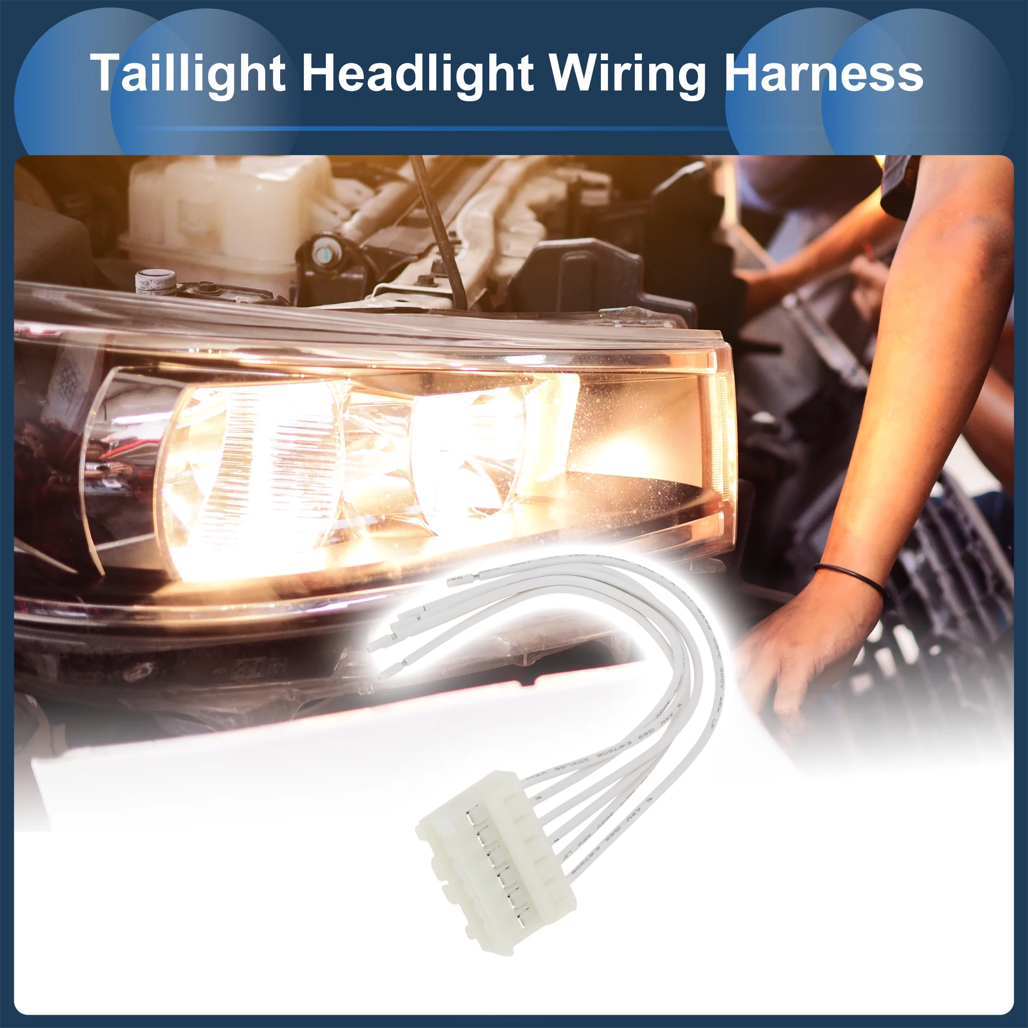 시트로엥 점퍼 I 버스(244 Z) 06-16 테일라이트 램프 와이어 하네스 15cm 2세트용 UXCELL 헤드라이트 배선 하네스 어셈블리