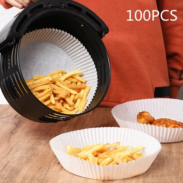 100Pcs Air Fryer Paper Liner, Non-Stick Disposable Air Fryer