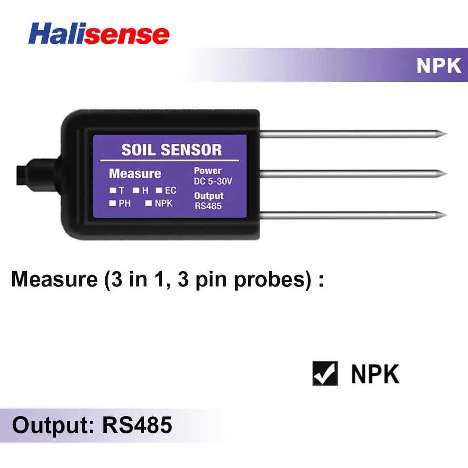 RS485 Modbus Soil Sensor 7 in 1 Measure Soil Moisture Temperature Humidity EC PH NPK image 11