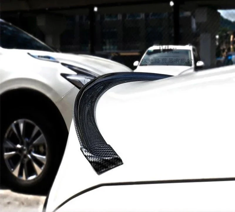 Universal 1,5 M Auto-Styling 5D Carbon Faser Auto-Styling 5D Faser Glänzend Schwarz Spoiler DIY Refit spoiler für Auto Zubehör – Detail 15