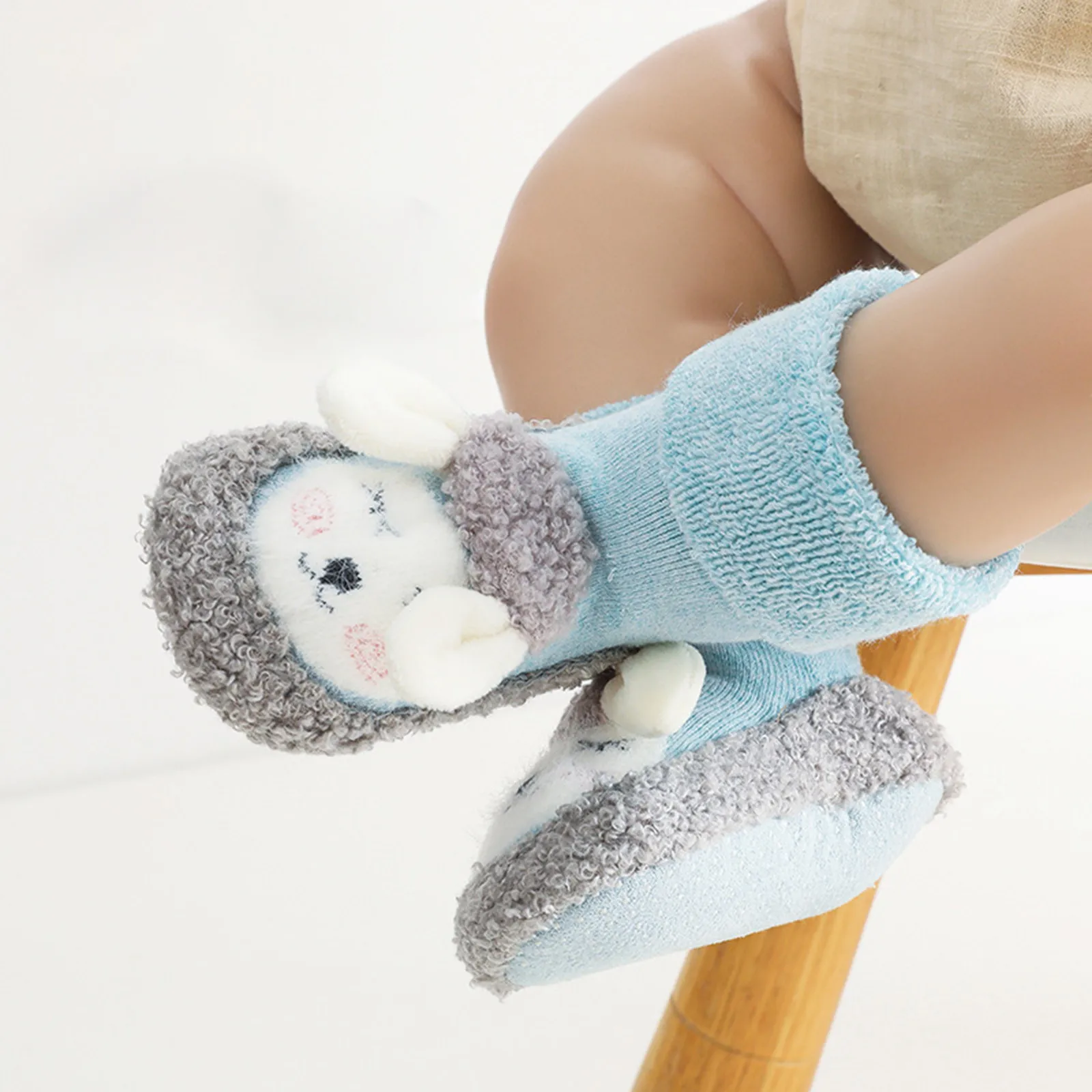 Chaussettes Chaudes d'Hiver pour Bébé Garçon et Fille de 0 à 2 Ans,  Chaussures à Boucle Épaisse, Tube Confortable, Semelle Souple,  Antidérapantes - AliExpress