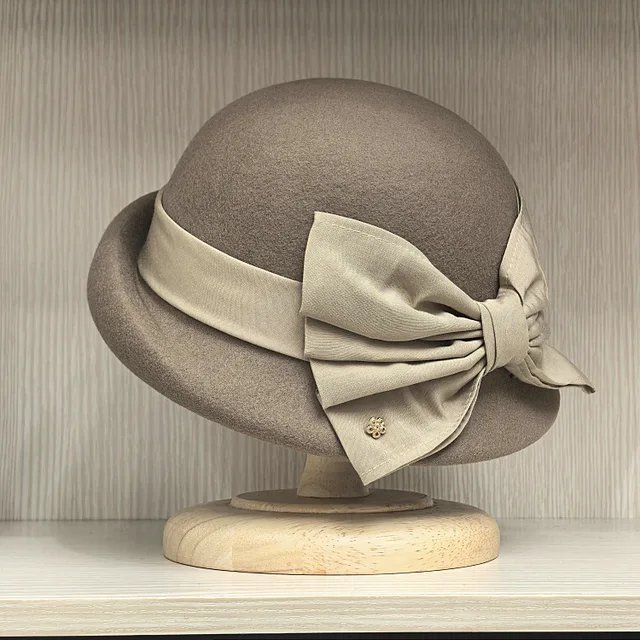 Cappello Di Paglia Cloche Vintage - Pieghevole Con Fiocco Per Donna, Spiaggia E Chiesa - Foto 6