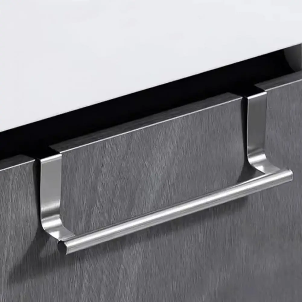 Kitchen Towel Holder Cabinet Door Towel Bar Rustproof Strong Load-bearing Simple Installation Rack Dish Towels Hanger
