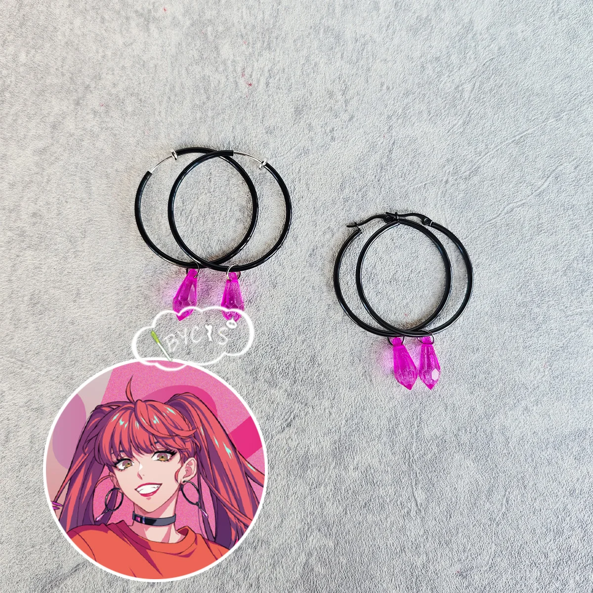 

2024 Anne Faulkner Earrings Paradox Live Cos Ear Clip Ear Pins Cosplay Halloween Costume Anime Prop Jewelry Accessories