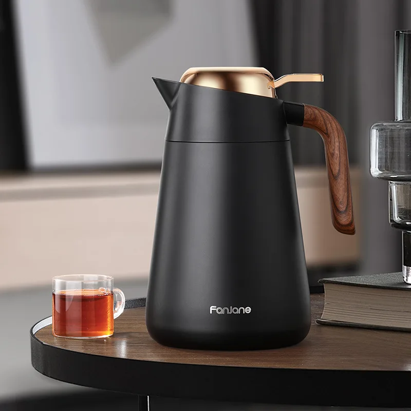 316StainlessSteelThermosKettleforTeaMakerBigTeaFilterLargerCapacity1600mlVacuum