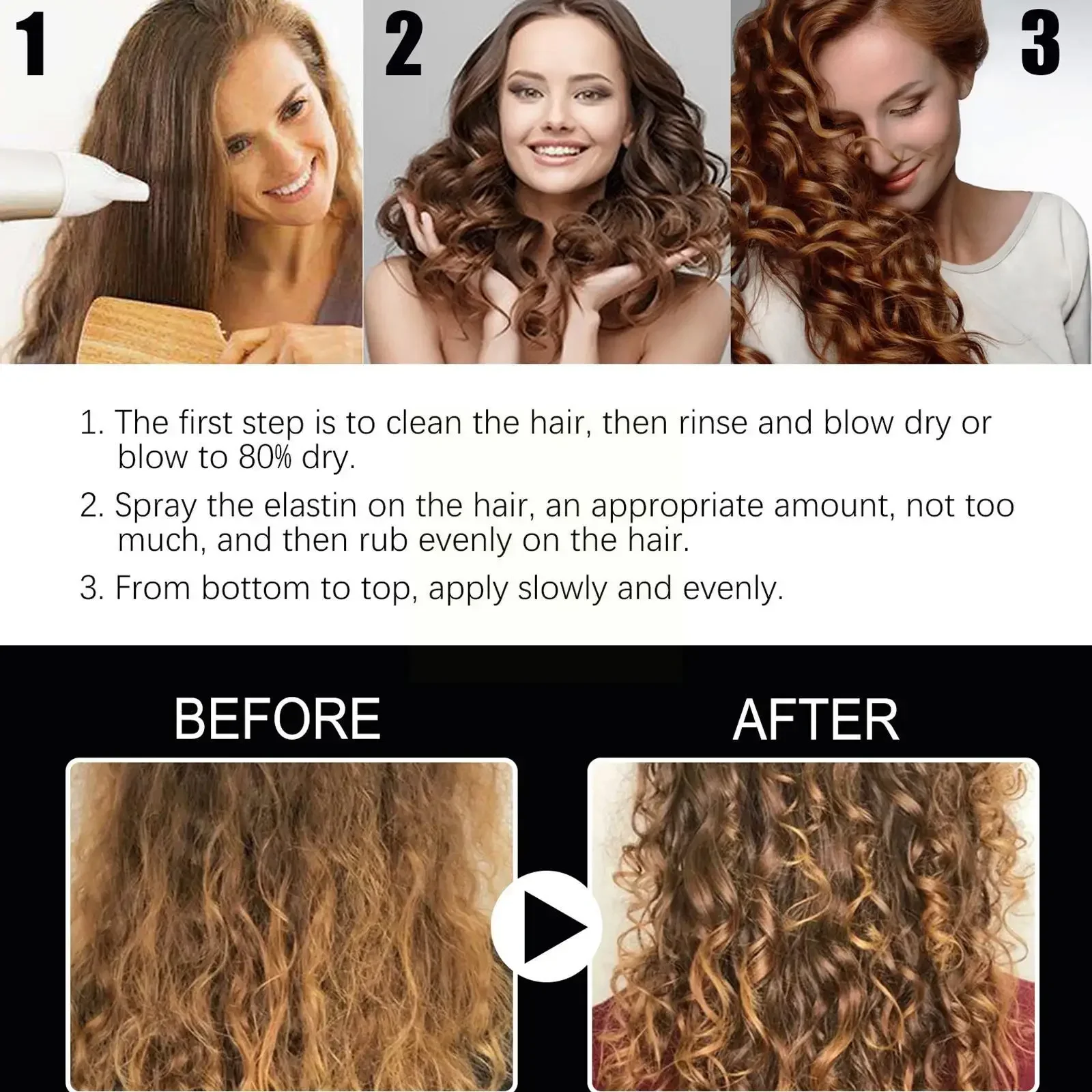 30/100ml Hair Styling Volume Magic Spray Volumizing Strong Fluffy Thick Moisturizing Hairspray Gel Hair Non-Greasy Cheveux hair styling spray