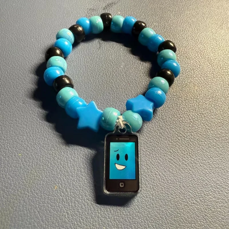 Cute Object-Themed Kandi Charm Bracelets with Phone, Light, Fan, Luggage, and Knife Designs | Trendy Collectibles