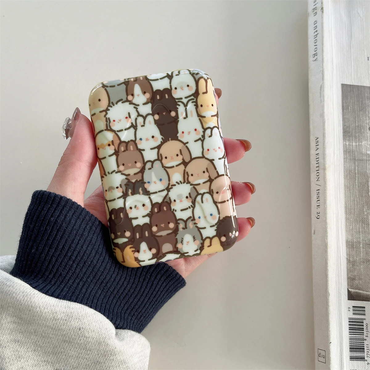 Cute little animal pattern Appearance Suitable for iphone Original external battery protection cover and charging treasure case
