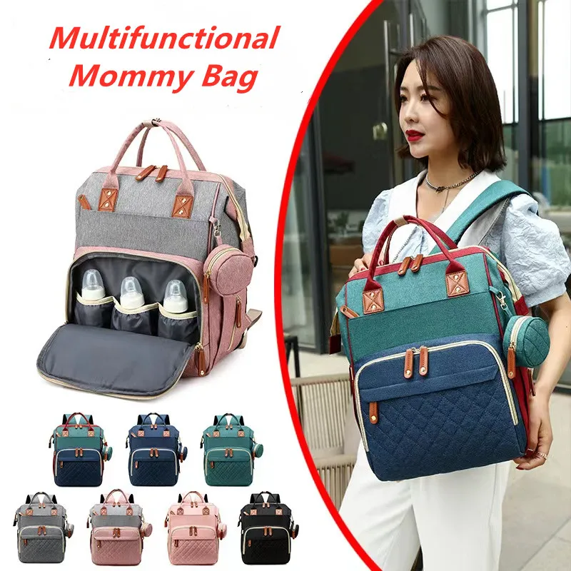 

2022 Fashion Mommy Bag Baby Diaper Bag Large Capacity Travel Backpack Mom Care Baby Care Women Maternity Bags for Women