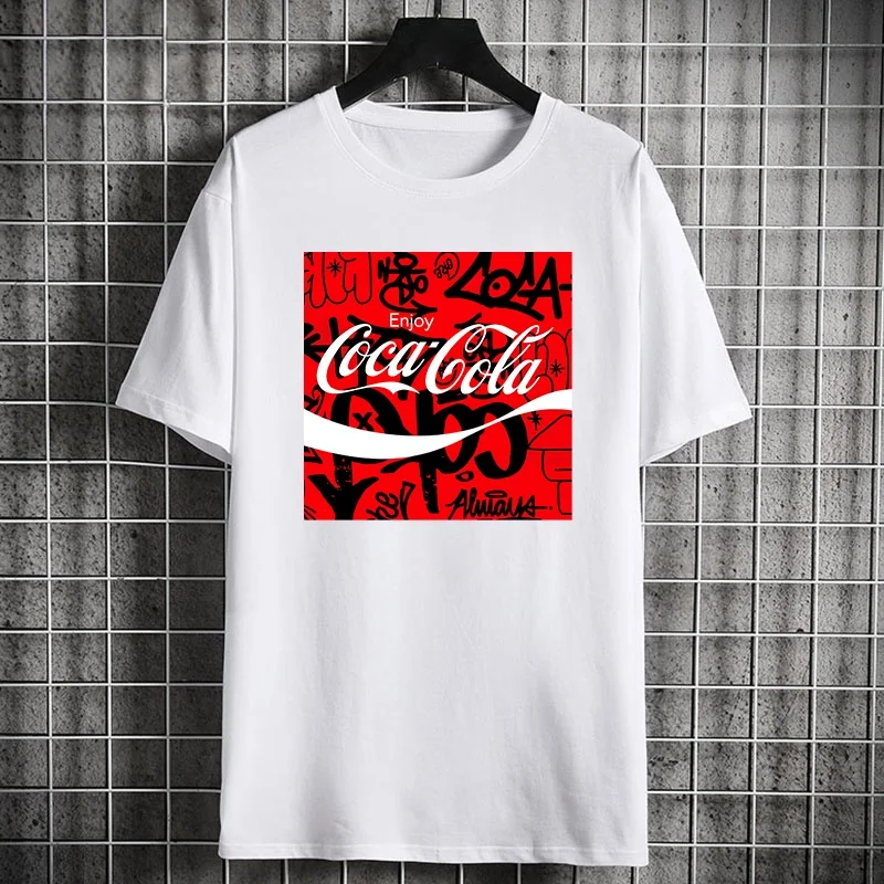 KARIMAKE Coca Cola T Shirt Baju Lelaki T Shirt100% Cotton Oversized Casual T Shirts Sleeve Unisex Round Neck 2