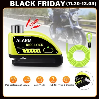 Extractme Motorcycle Alarm Disc Brake Lock 1